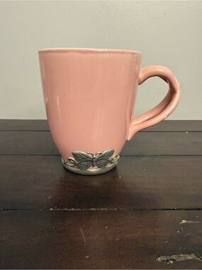 Arthur Court Neiman Marcus Pink Ballerina Butterfly Mug